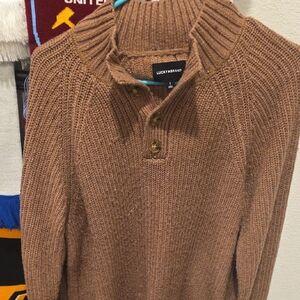 Lucky Brand Men's Tan Crewneck Sweater